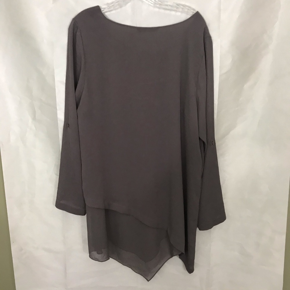 Soft Surroundings Mayfair Chiffon Tunic Blouse - Picture 6 of 7